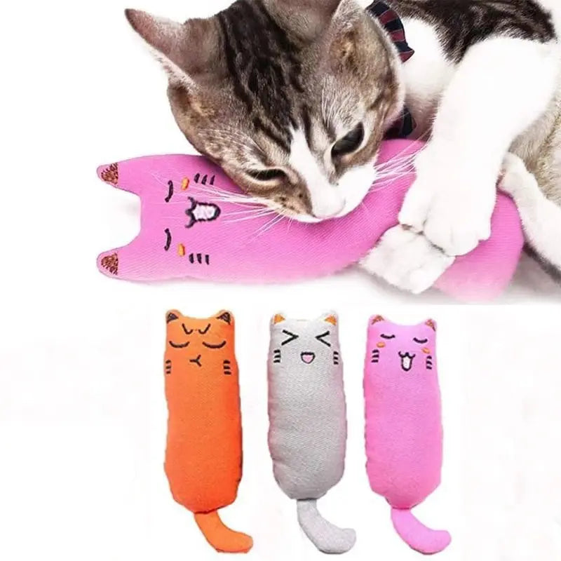 Cozy Claw Cat Chew Pillow - Pink