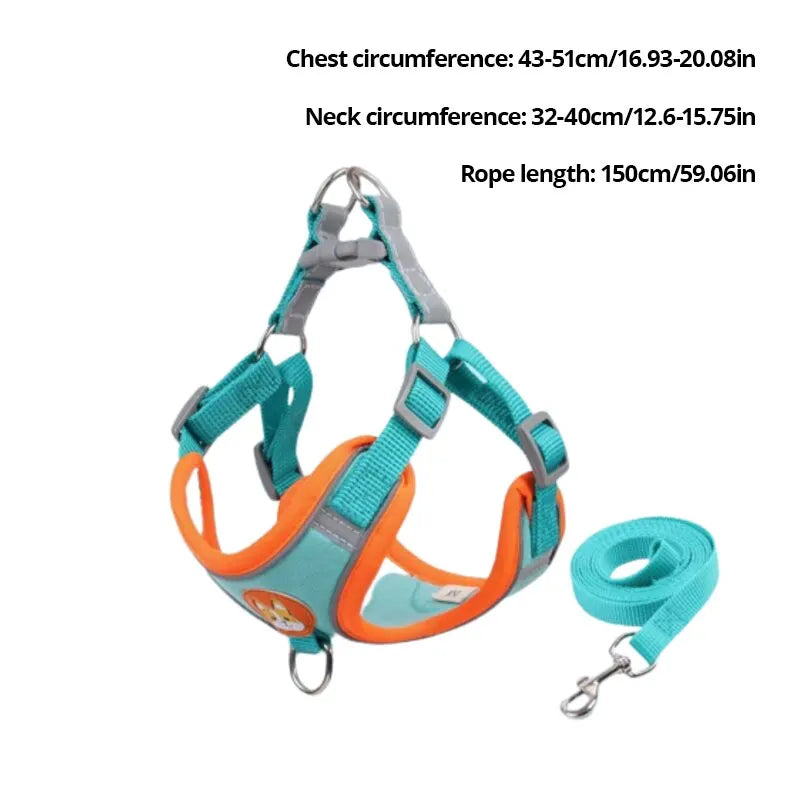 Safe Paws Reflective Chest Strap Leash