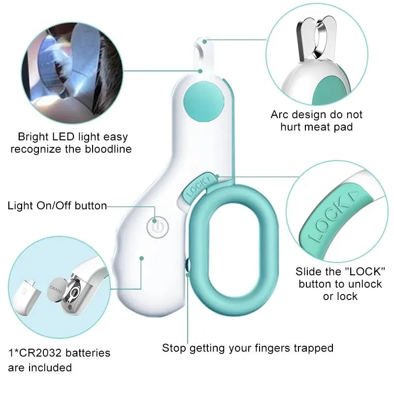 Bright Paws LED Pet Claw Clipper