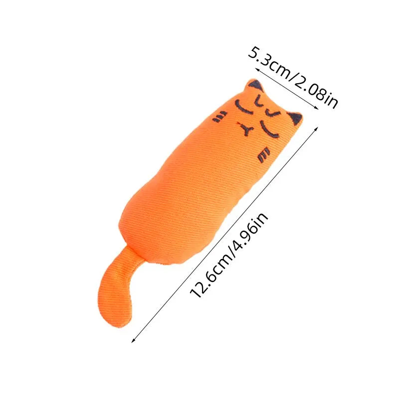 Cozy Claw Cat Chew Pillow - Orange