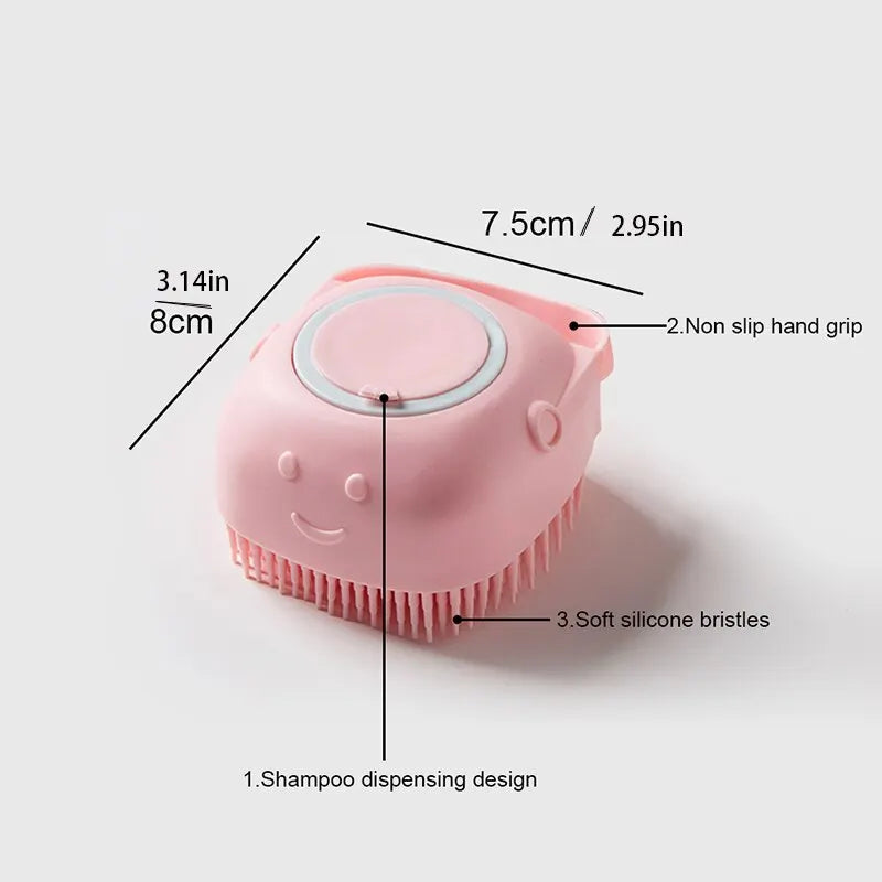 FlexiFlow Pet Spa Brush - Pink